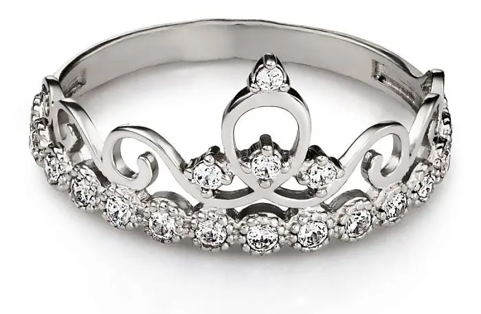 Кольцо декоративное из серебра