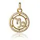 Подвеска знак зодиака из красного золота