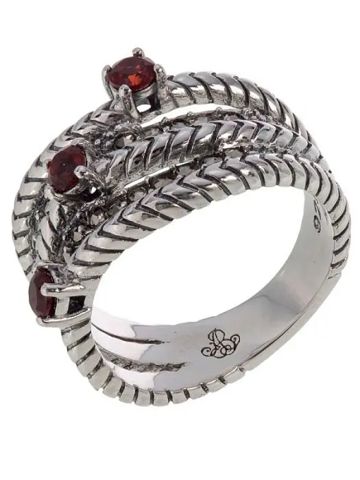 Кольцо декоративное из серебра