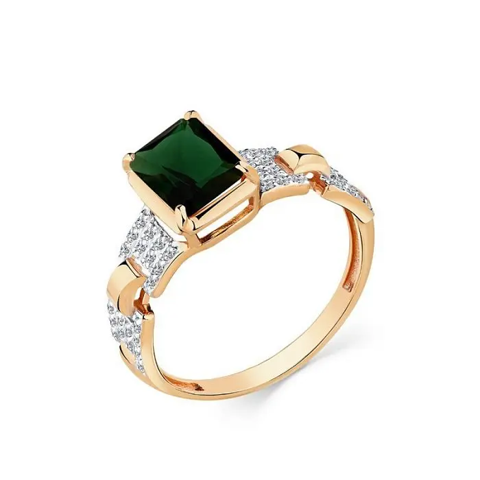 Кольцо декоративное из красного золота