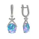 Серьги подвесные из серебра