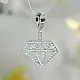 Подвеска декоративная из серебра