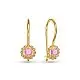 Серьги детские из красного золота