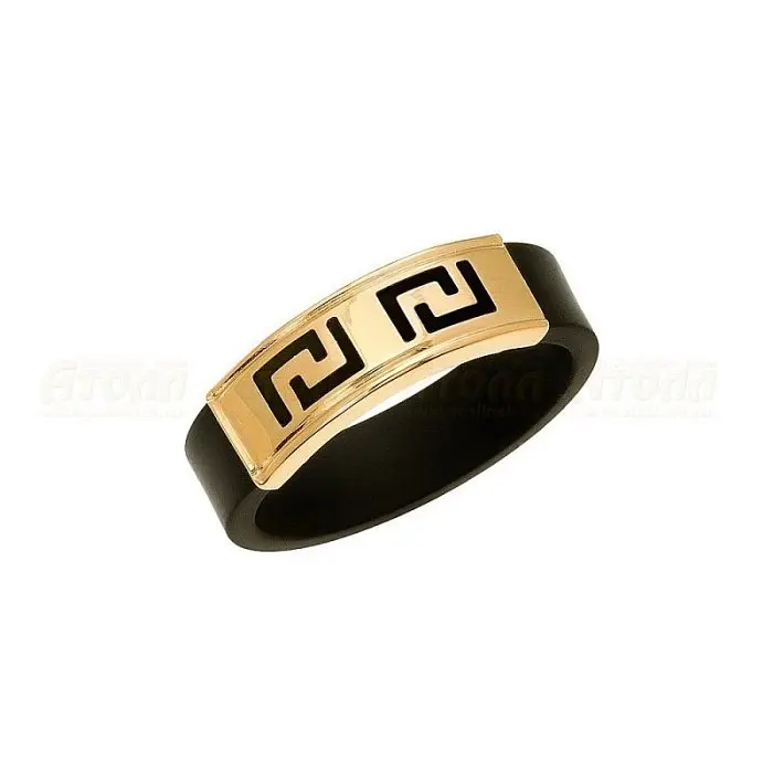 Кольцо декоративное из красного золота