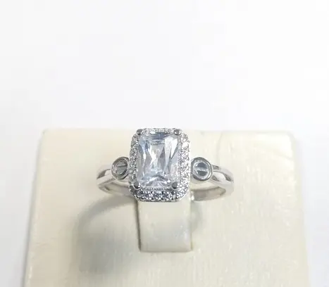 Кольцо декоративное из серебра