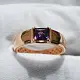 Кольцо декоративное из красного золота