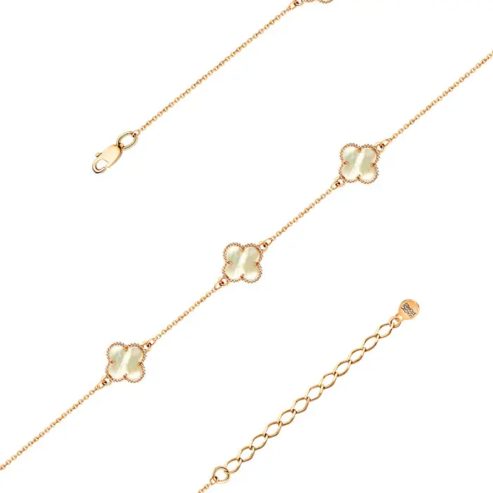 Браслет декоративный из красного золота