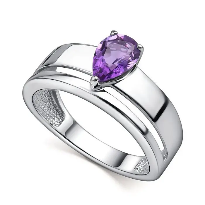 Кольцо декоративное из серебра вид 1