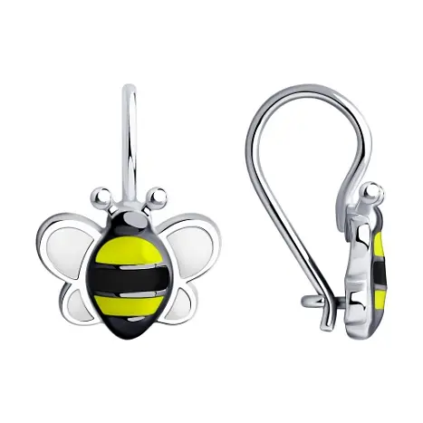 Серьги детские из серебра