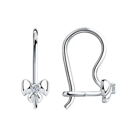 Серьги детские из серебра