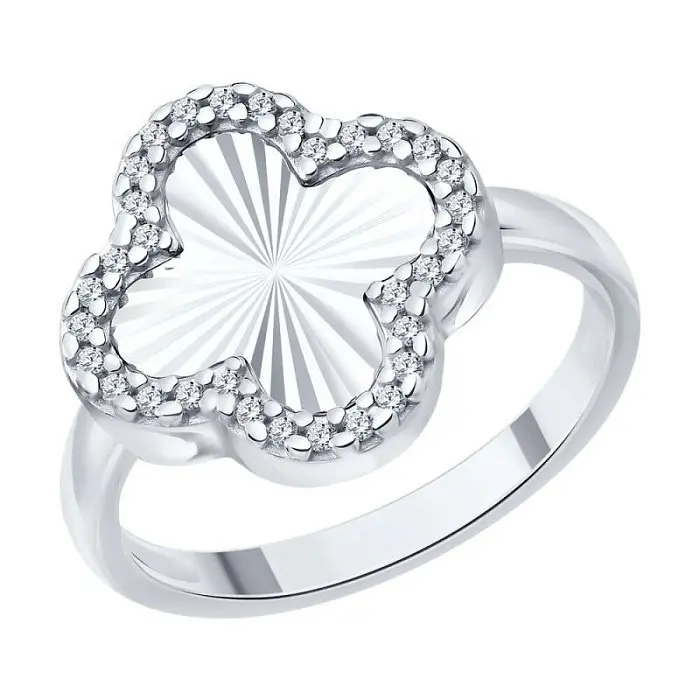 Кольцо декоративное из серебра