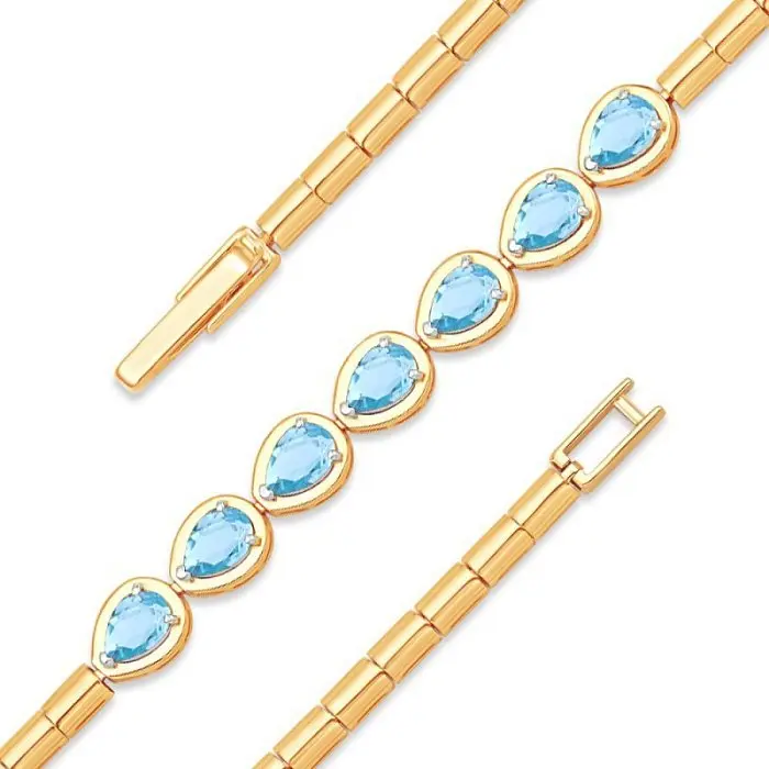 Браслет декоративный из красного золота