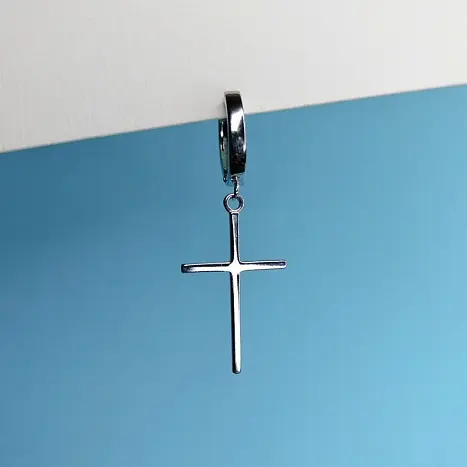 Серьги конго из серебра