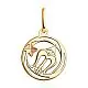 Подвеска знак зодиака из красного золота