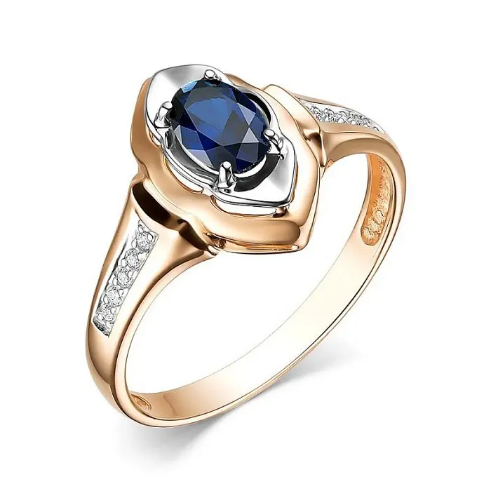 Кольцо декоративное из красного золота