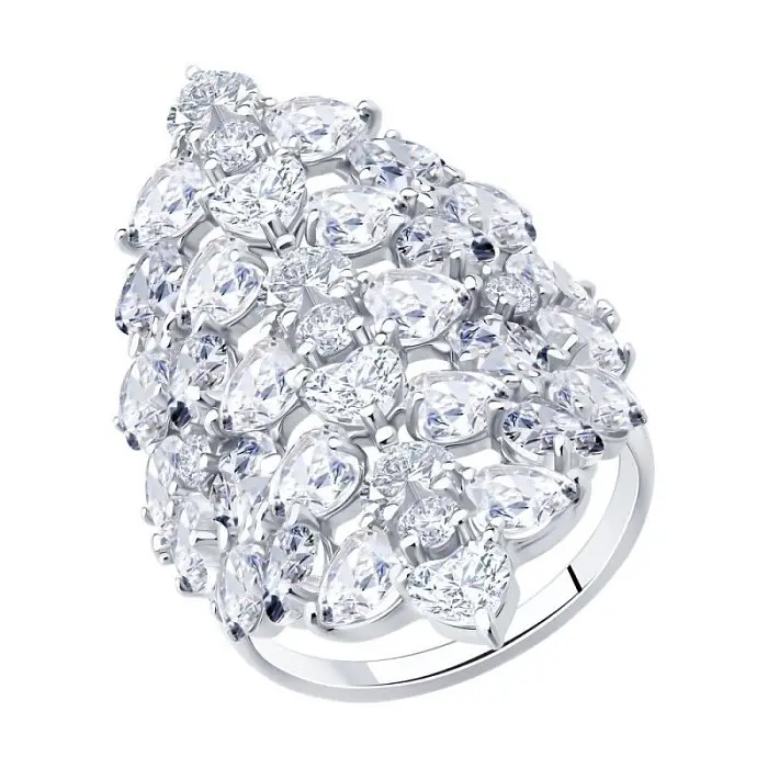 Кольцо декоративное из серебра