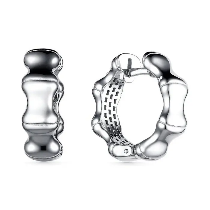 Серьги с английским замком из серебра