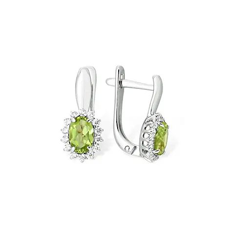 Серьги с английским замком из серебра