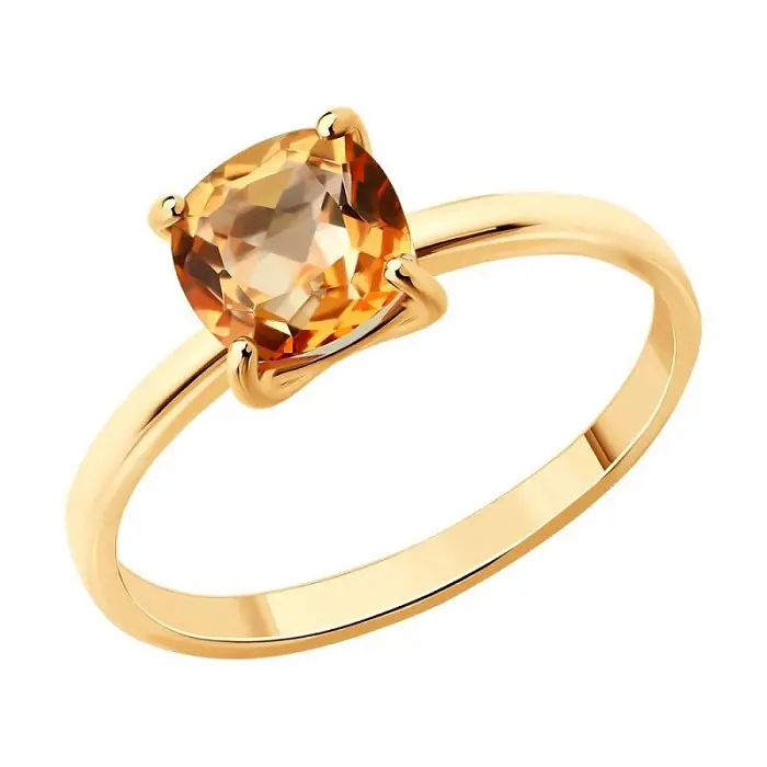 Кольцо декоративное из красного золота