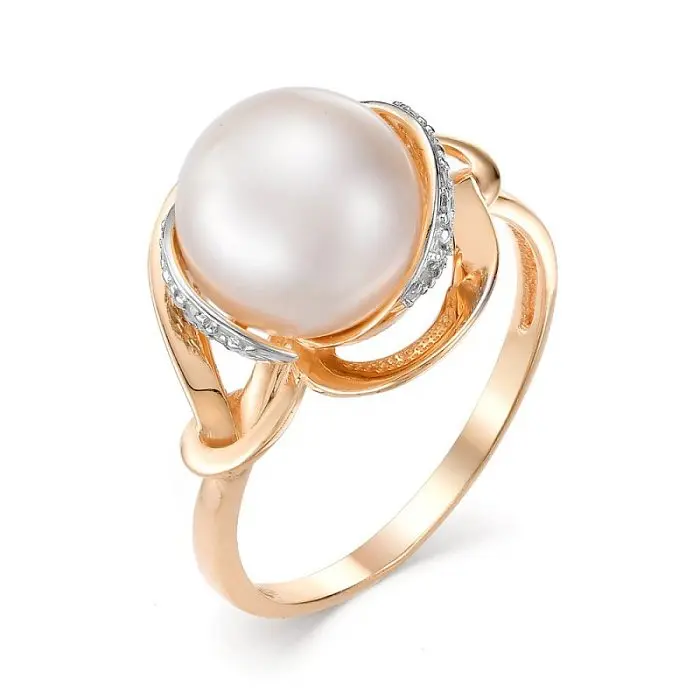 Кольцо декоративное из красного золота