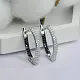 Серьги с английским замком из серебра