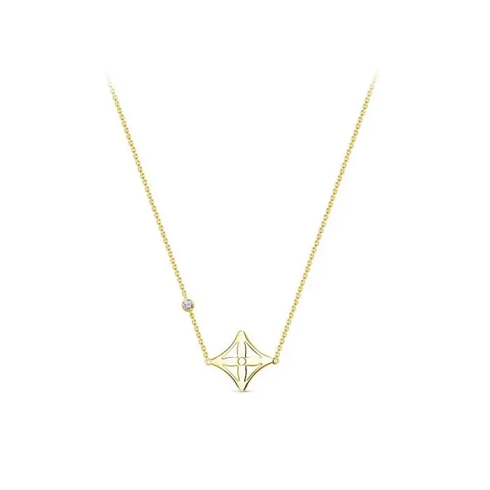 Цепь колье из желтого золота