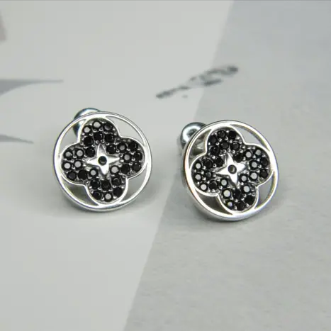 Серьги пуссеты из серебра