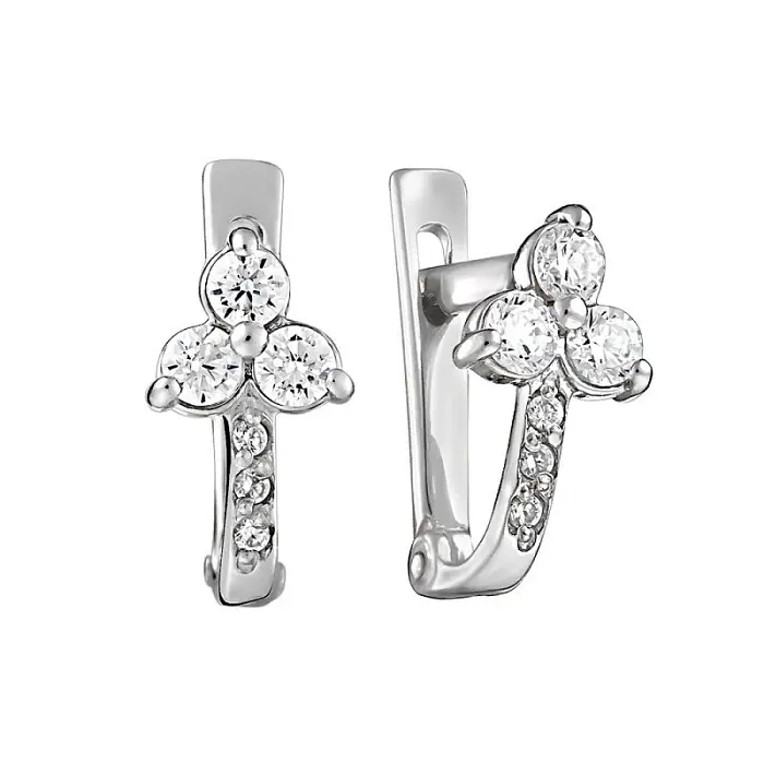 Серьги детские из серебра вид 1