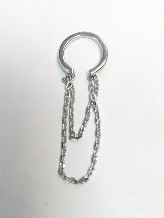 Серьги одиночные из серебра