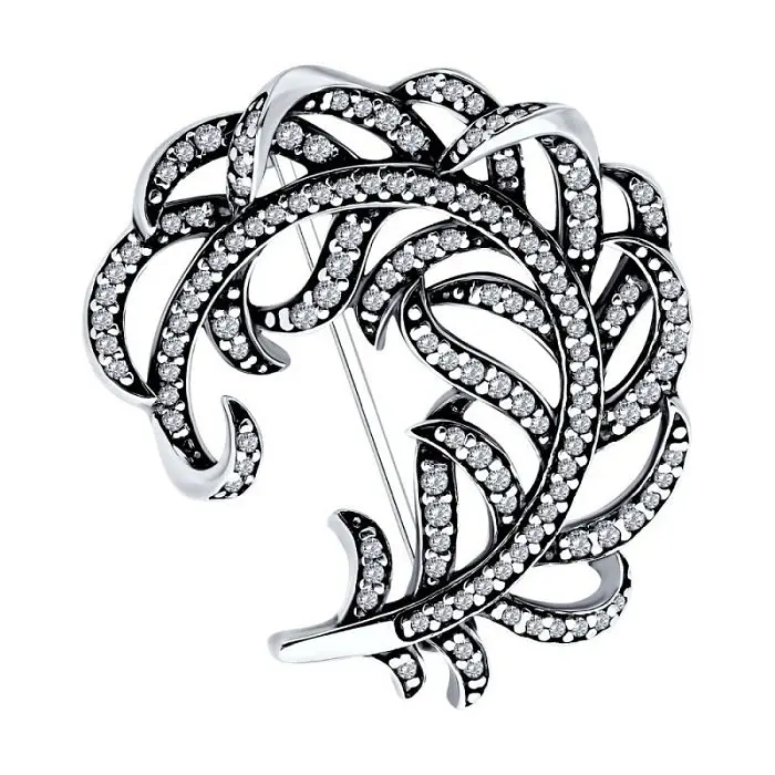 Брошь из серебра