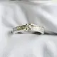 Кольцо декоративное из белого золота