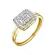 Кольцо декоративное из желтого золота