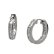 Серьги конго из серебра