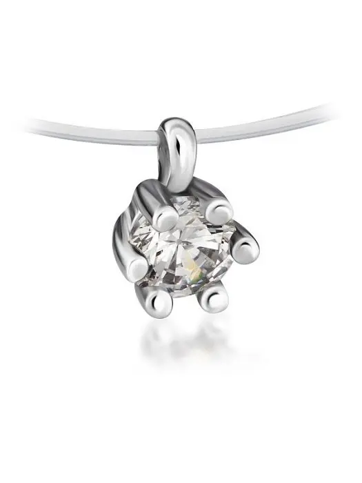 Цепь шнурок из серебра вид 1