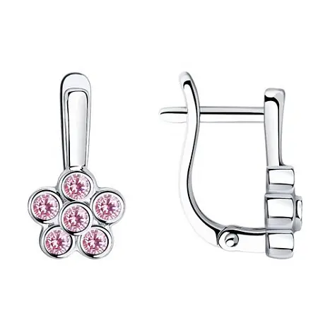 Серьги детские из серебра