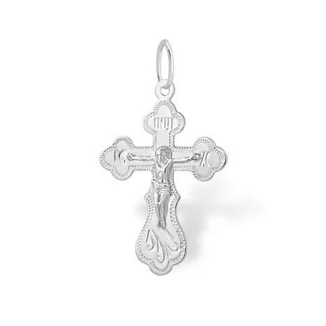 Подвеска крест из серебра
