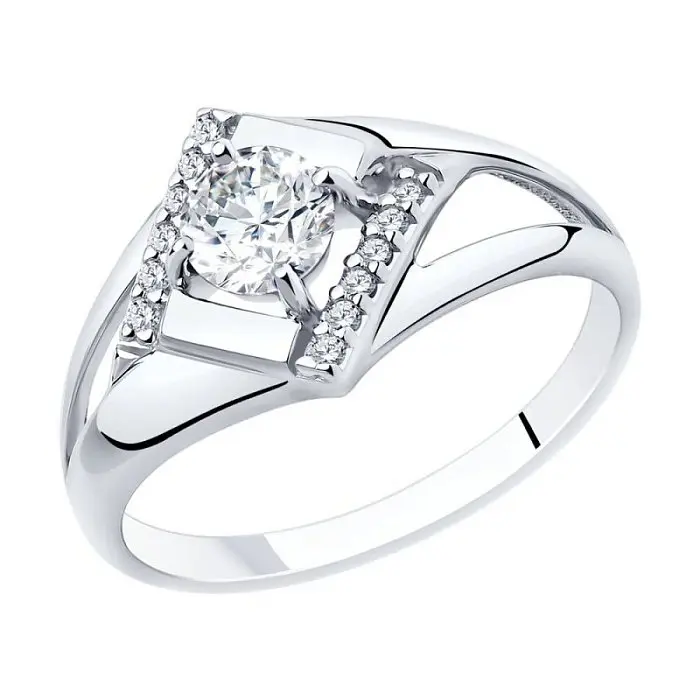 Кольцо декоративное из серебра