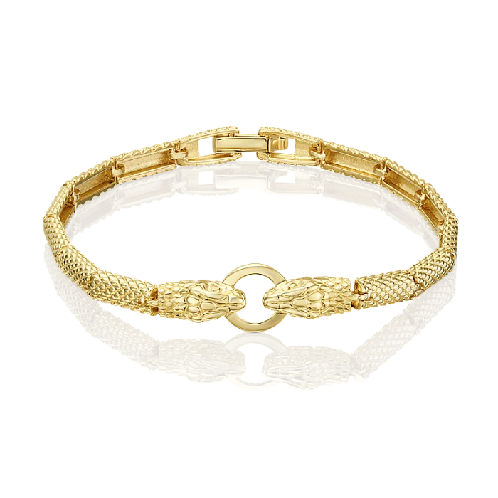 Браслет декоративный из желтого золота