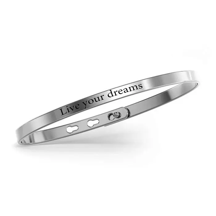 Браслет жесткий из серебра