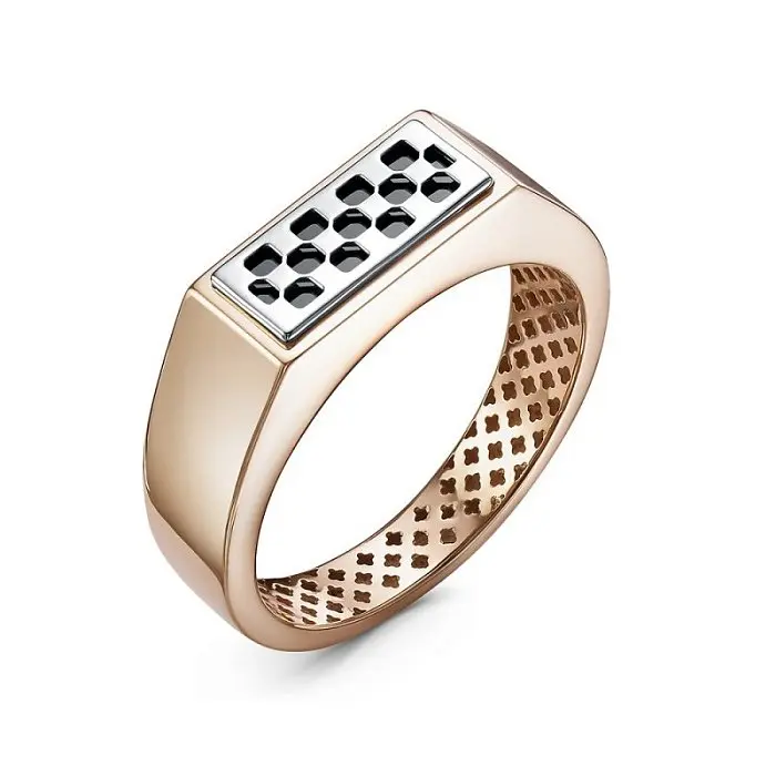 Печатка из комбинированного золота