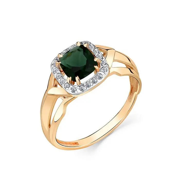 Кольцо декоративное из красного золота