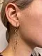 Серьги цепочки из позолоты