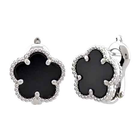 Серьги с английским замком из серебра