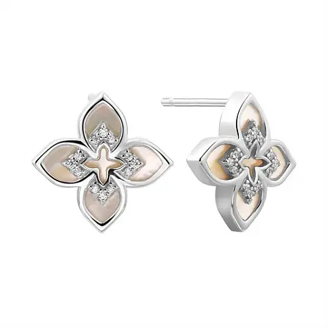 Серьги пуссеты из серебра