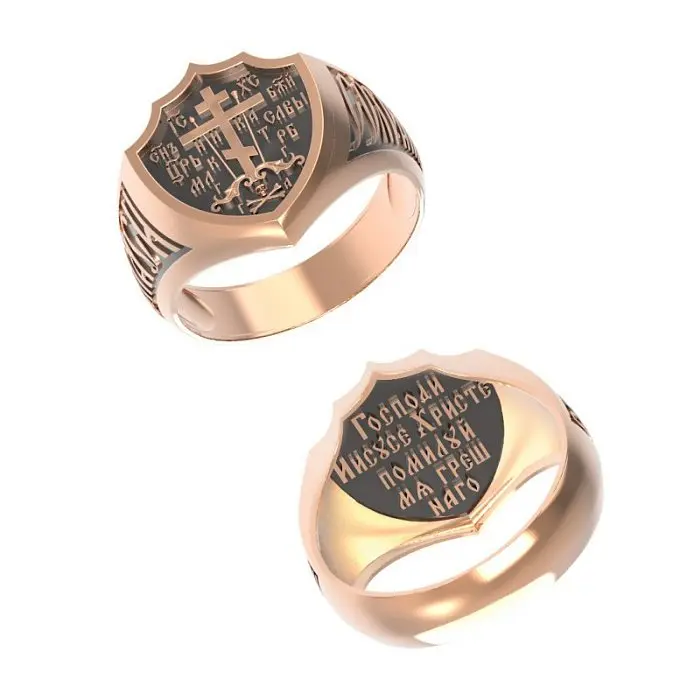 Печатка из красного золота