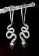 Серьги петельки из серебра