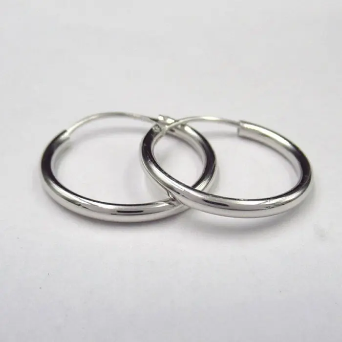 Серьги конго из серебра