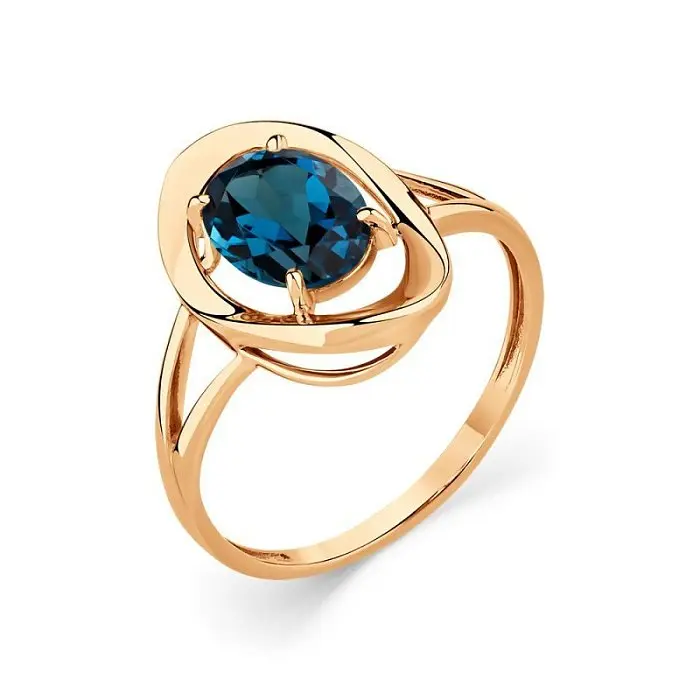 Кольцо декоративное из красного золота