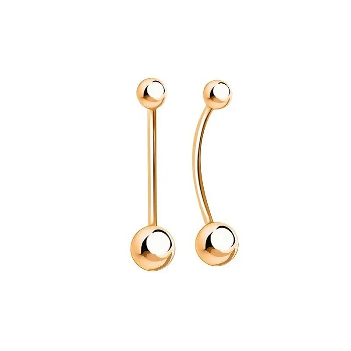 Пирсинг из красного золота