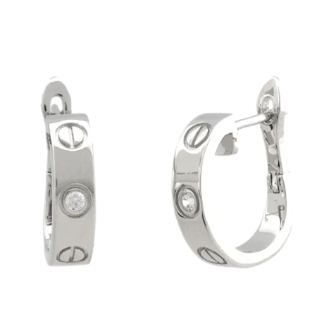 Серьги с английским замком из серебра